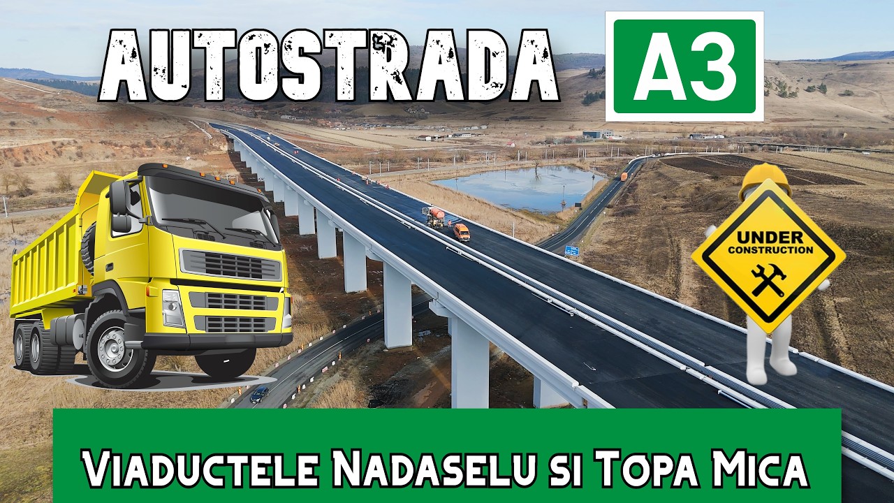 🏗️ Cum arata azi Autostrada A3 intre Nadaselu si Topa Mica | Update Santier din Drona 2026