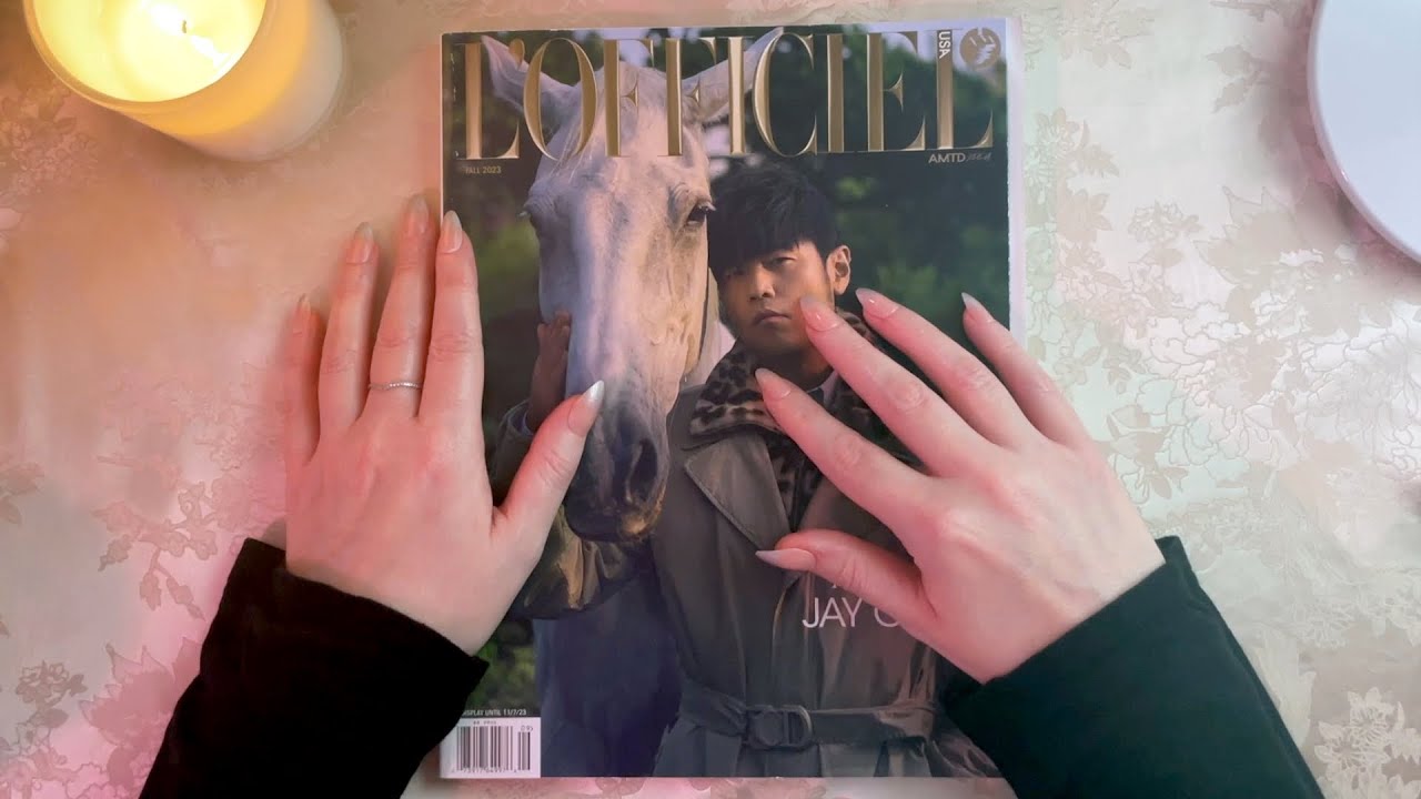 🧡 close whispers · gently complimenting this magazine · ASMR magazine flip through