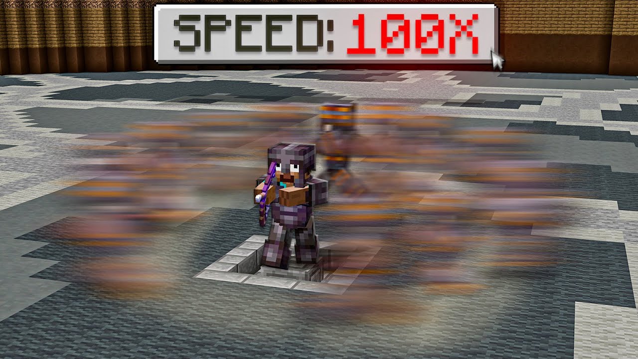 Minecraft PVP, But It&rsquo;s On 100x Speed