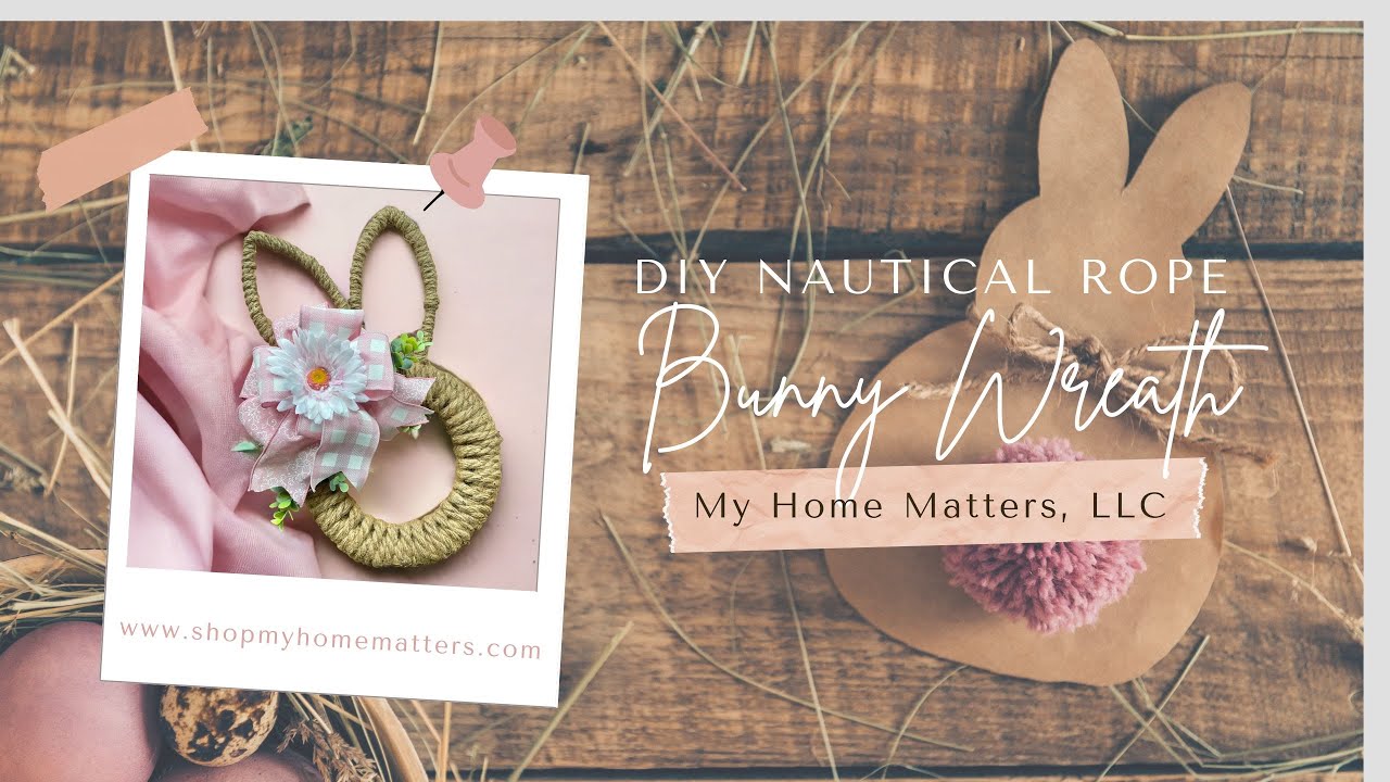 DIY Nautical Rope Bunny Wreath