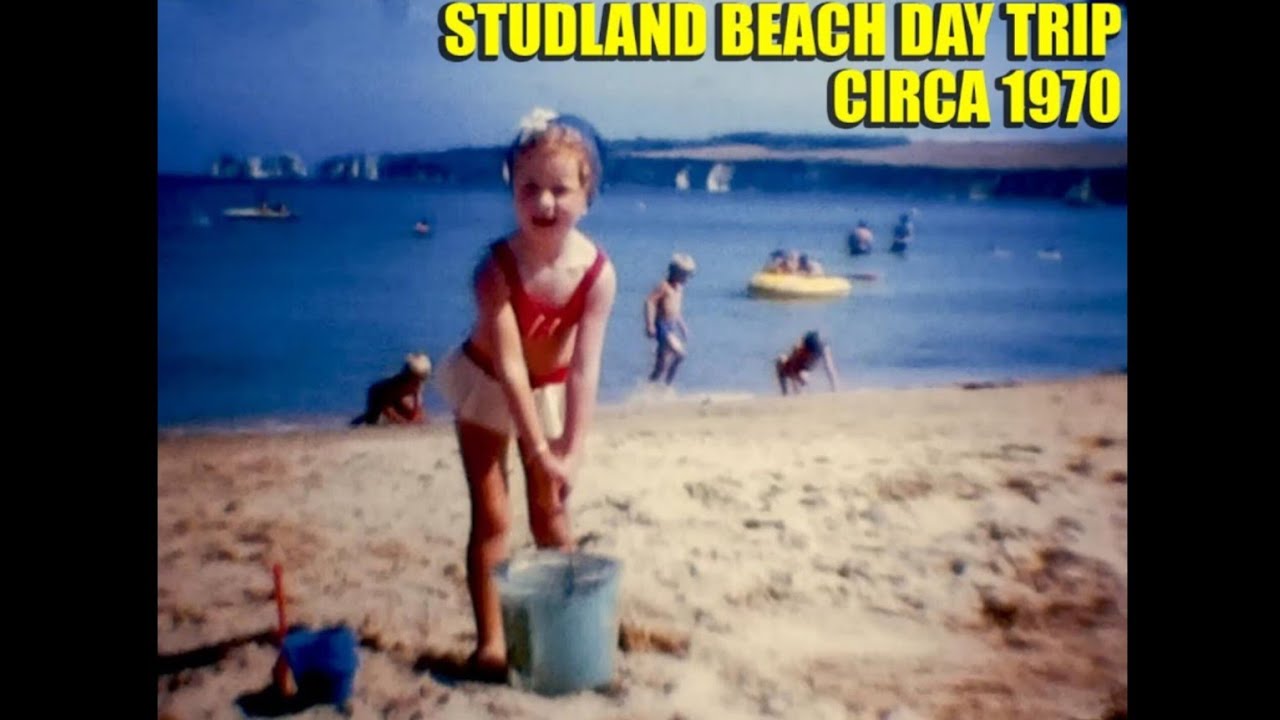 1970 Studland Beach nr Swanage, Dorset Super 8 Cine Film old video