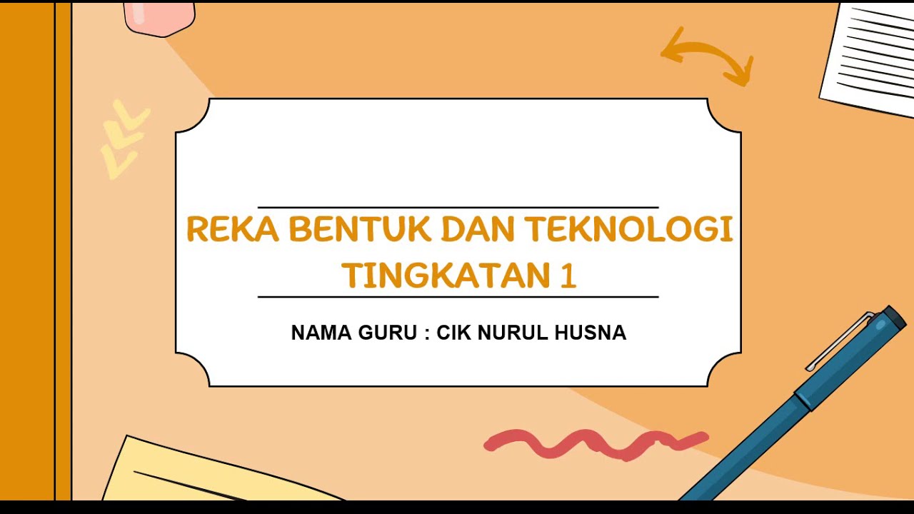 RBT TINGKATAN 1 - BAB 1 : 1.1.2 ELEMEN REKA BENTUK