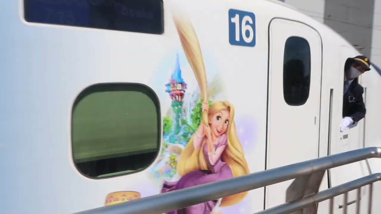 2025年4月4日 東海道新幹線Wonderful Dreams Shinkansen ディズニーラッピング車両に乗ってみた！！！①