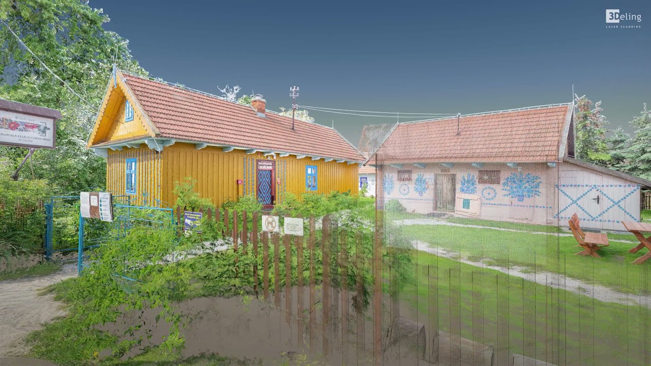 Digitalizacja 3D - Zagroda Felicji Curyłowej w Zalipiu