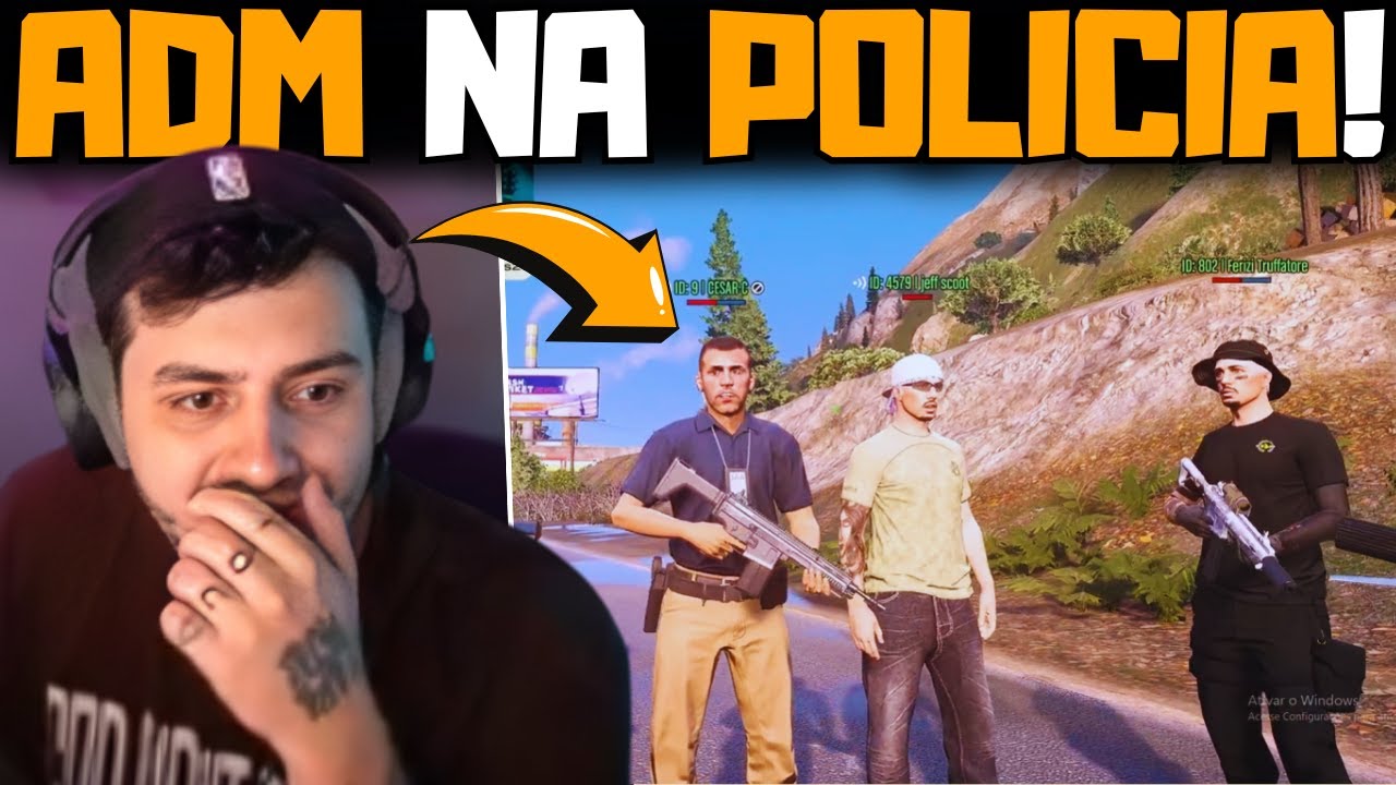 ADM DO BAN AGORA TRABALHA NA POLICIA!! | GTA RP METROPOLE