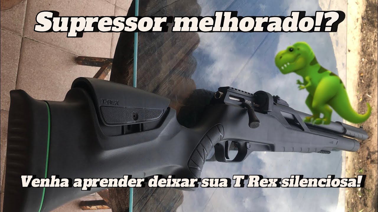 Como diminuir o barulho da Pcp T Rex!? Com o supressor original!!!