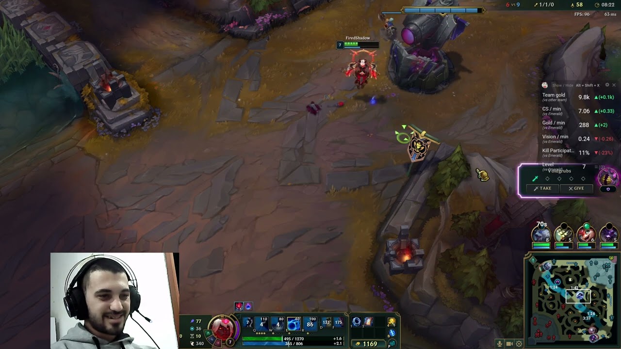 Xerath στο Mid! mid gap!
