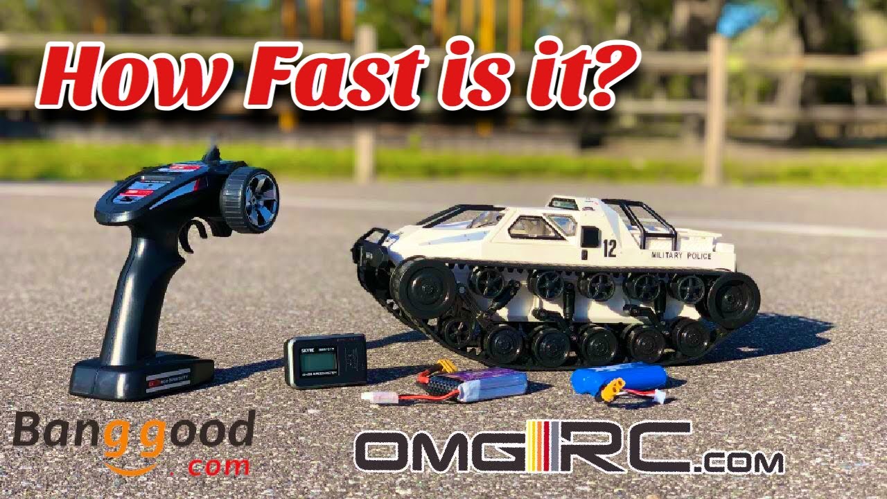 How Fast Is This RC Tank? - SG 1203 1/12 2.4G Drift RC Tank Car High Speed - OMGRC