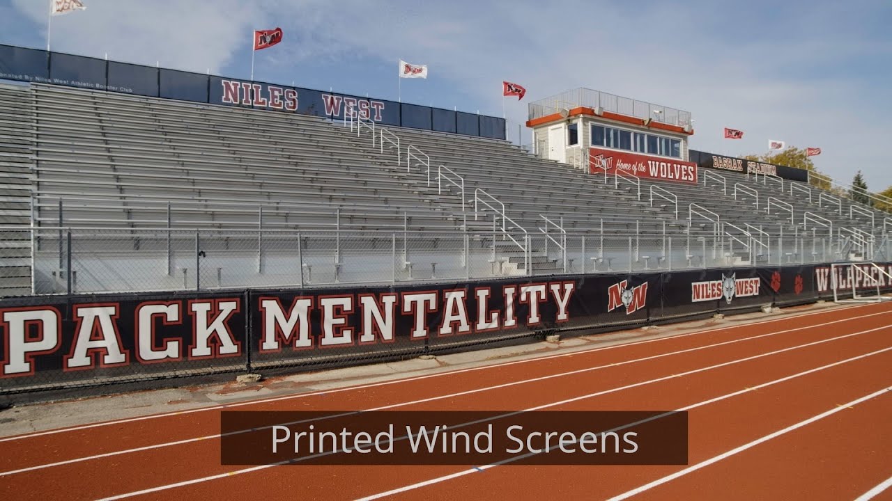 Show School Pride - Niles West Custom Wind Screens