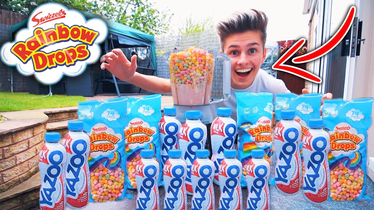 CRAZY DIY RAINBOW DROPS MILKSHAKE *GONE WRONG*