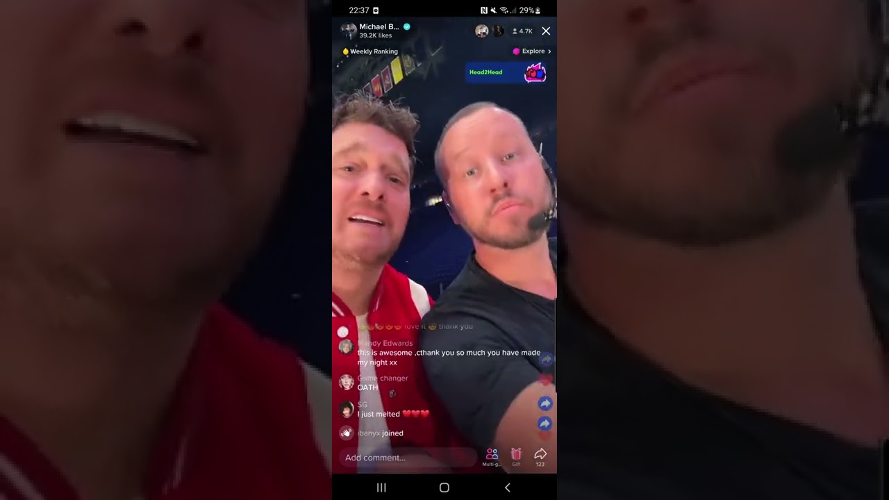 Michael Bublé TikTok Live 16th August 2022