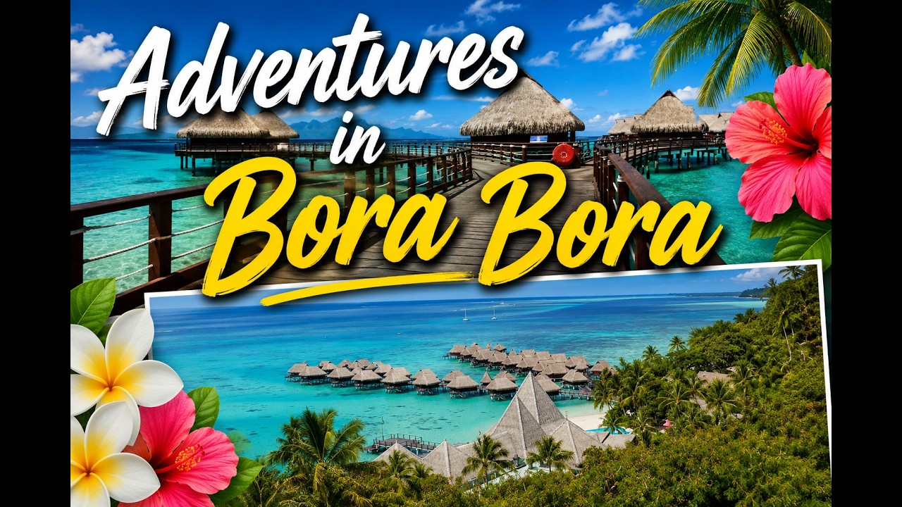 The beautiful South Pacific Polynesian islands or  Tahiti, Moorea, & Bora Bora