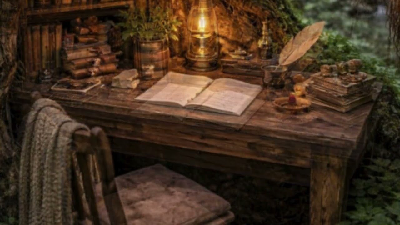 Simple  Enchanted Reading Library📖 Relaxation End of Day Book Nook