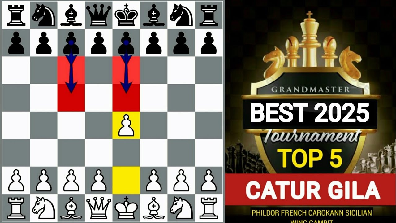 Cuma butuh 13 langkah‼️TOP 5 CATUR GILA TERBAIK
