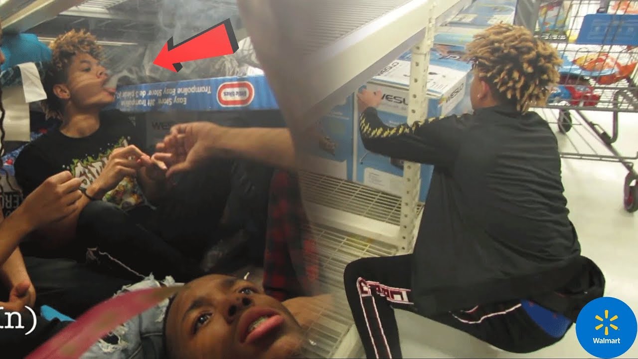ULTIMATE 24 HOUR WALMART FORT CHALLENGE!  (SMOKING GOOD GD)