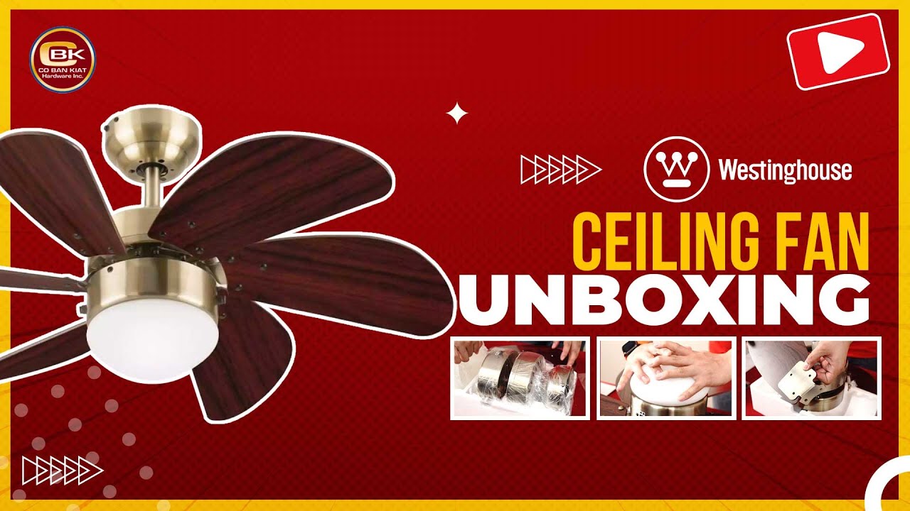 UNBOXING: Westinghouse Ceiling Fan Turbo Swirl
