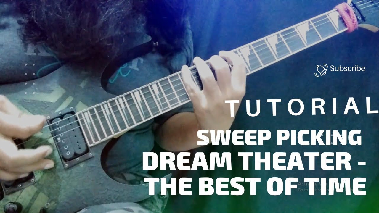 TUTORIAL CEPAT JAGO MAIN GITAR MELODI | SWEEP PICKING GITAR  DREAM THEATER - THE BEST OF TIME
