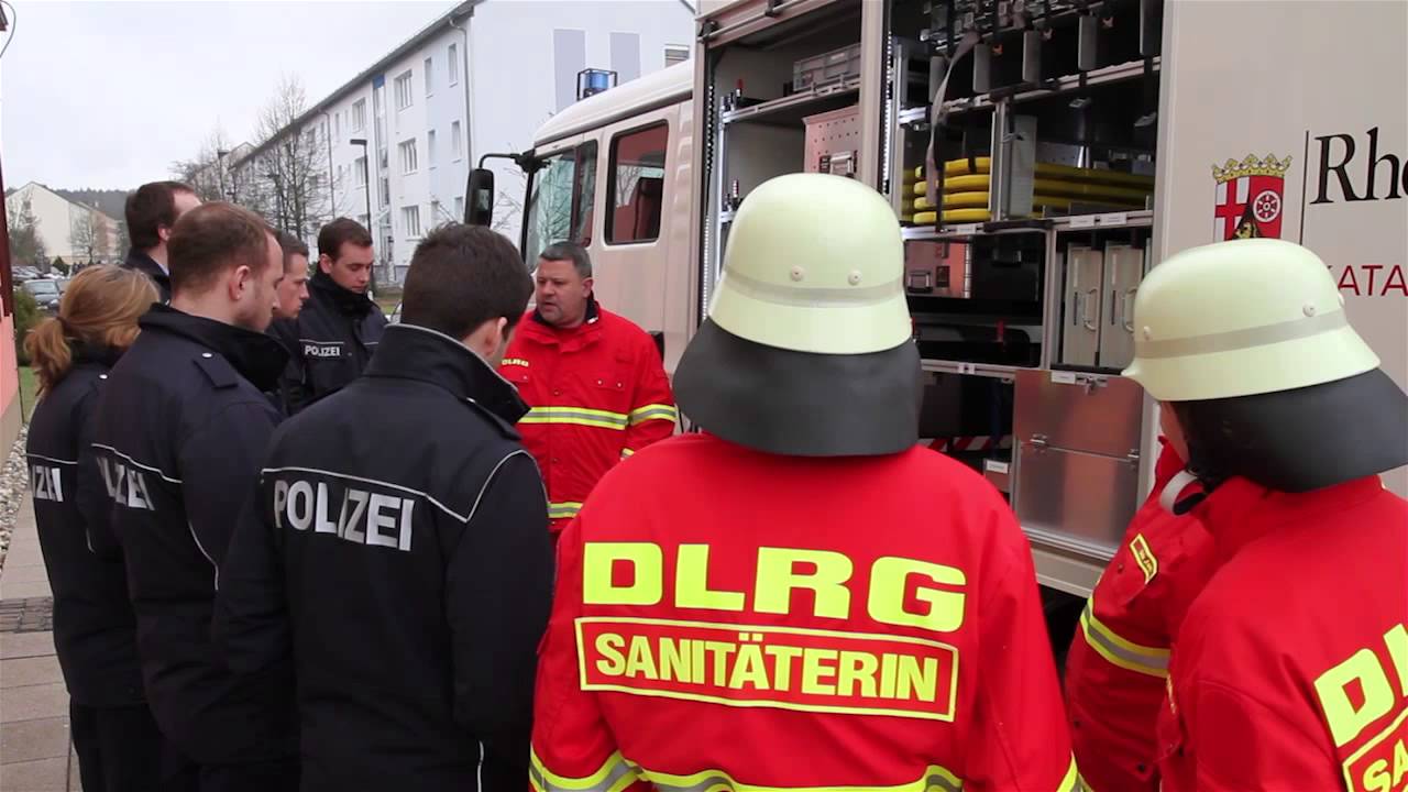 Vorstellung des GW-San an der Hochschule der Polizei Rheinland-Pfalz