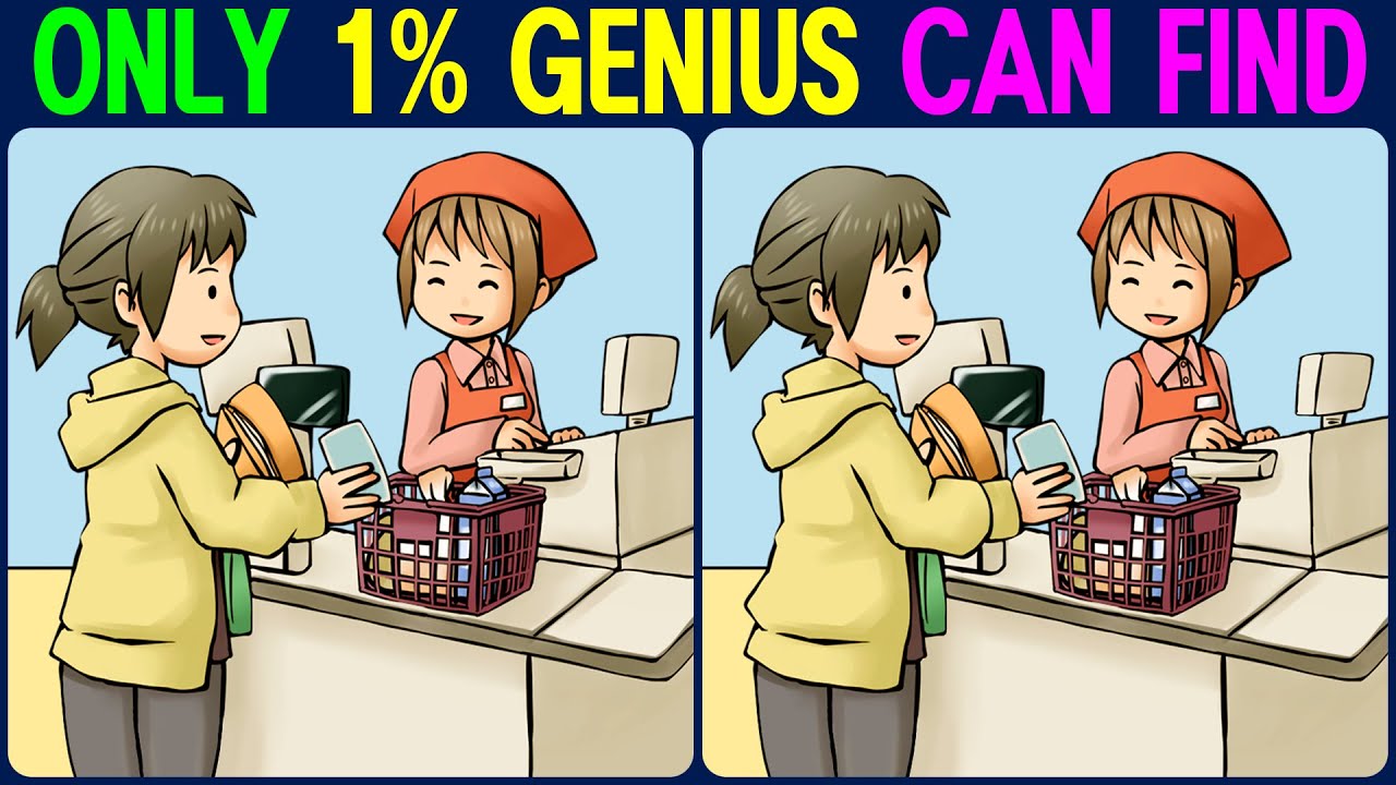 【Find the Difference】 Only 1% genius can find!