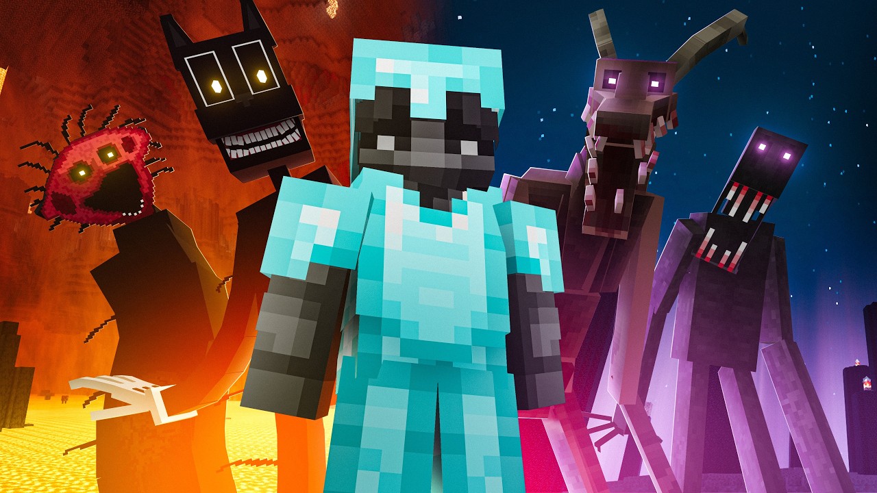 I Survived Minecraft's Most Disturbing Mods For 100 Days