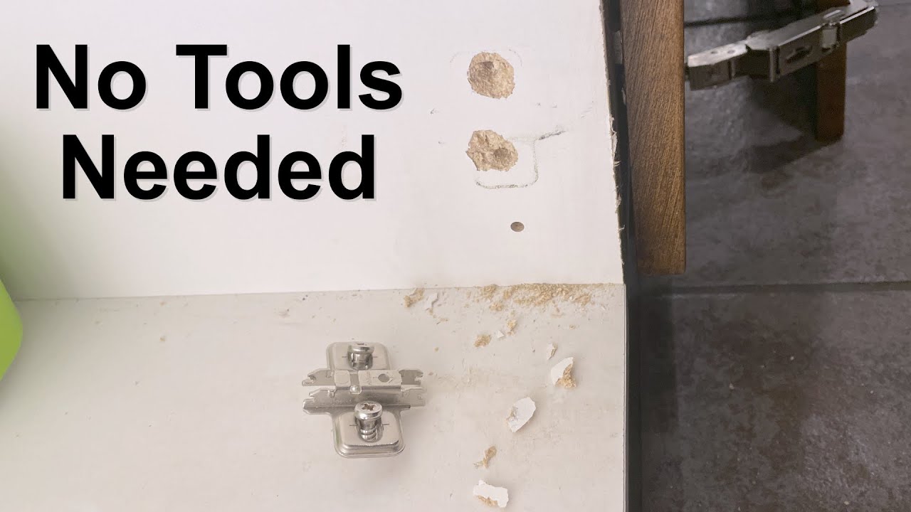 How To Repair A Cabinet Door That's Pulled Off