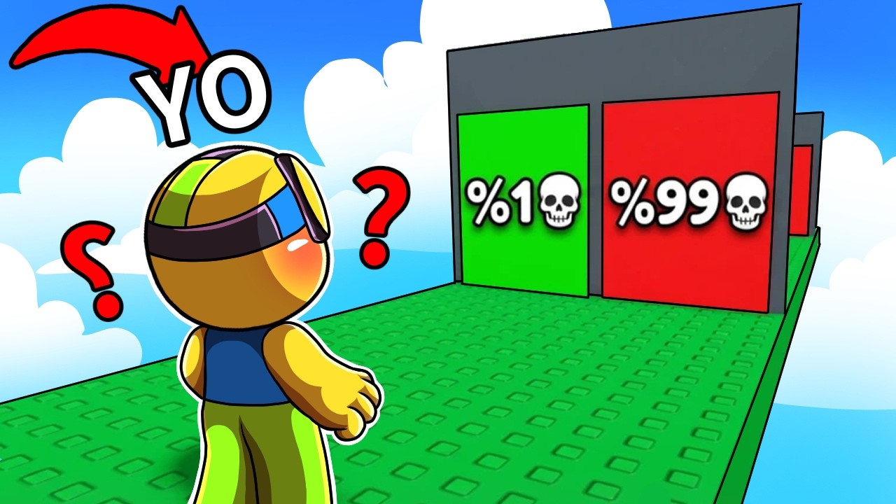 NO ESCOJAS LA PUERTA EQUIVOCADA O MUERES 💀 en Roblox
