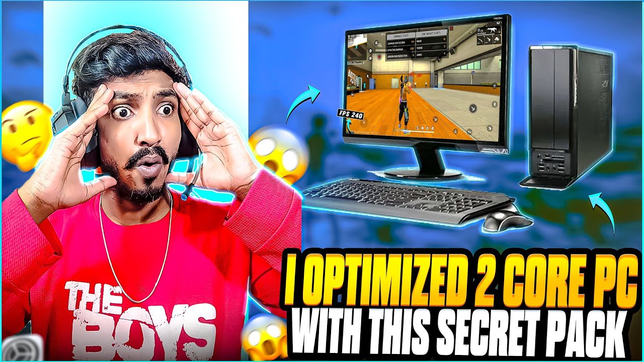I OPTIMIZED 2 CORE PC WITH THIS SECRET PACK II HOW TO FIX LAG IN LOW END PC FREE FIRE 2025