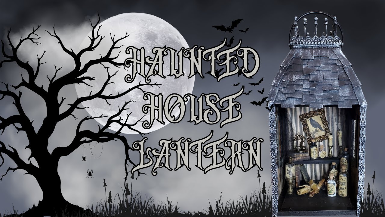 DIY HAUNTED HOUSE - SPOOKY AND WHIMSICAL HAUNTED HOUSE -  DIY HALLOWEEN DECOR