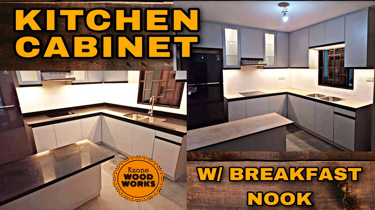 PAANO GUMAWA NG KITCHEN CABINET NA MAY BREAKFAST NOOK