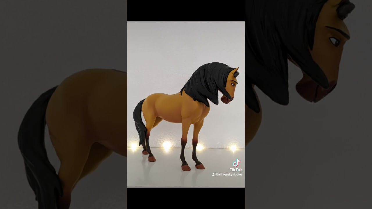 Painting SPIRIT #shorts #spiritstallionofthecimarron #custom #breyer #horse #horseart #sculpt