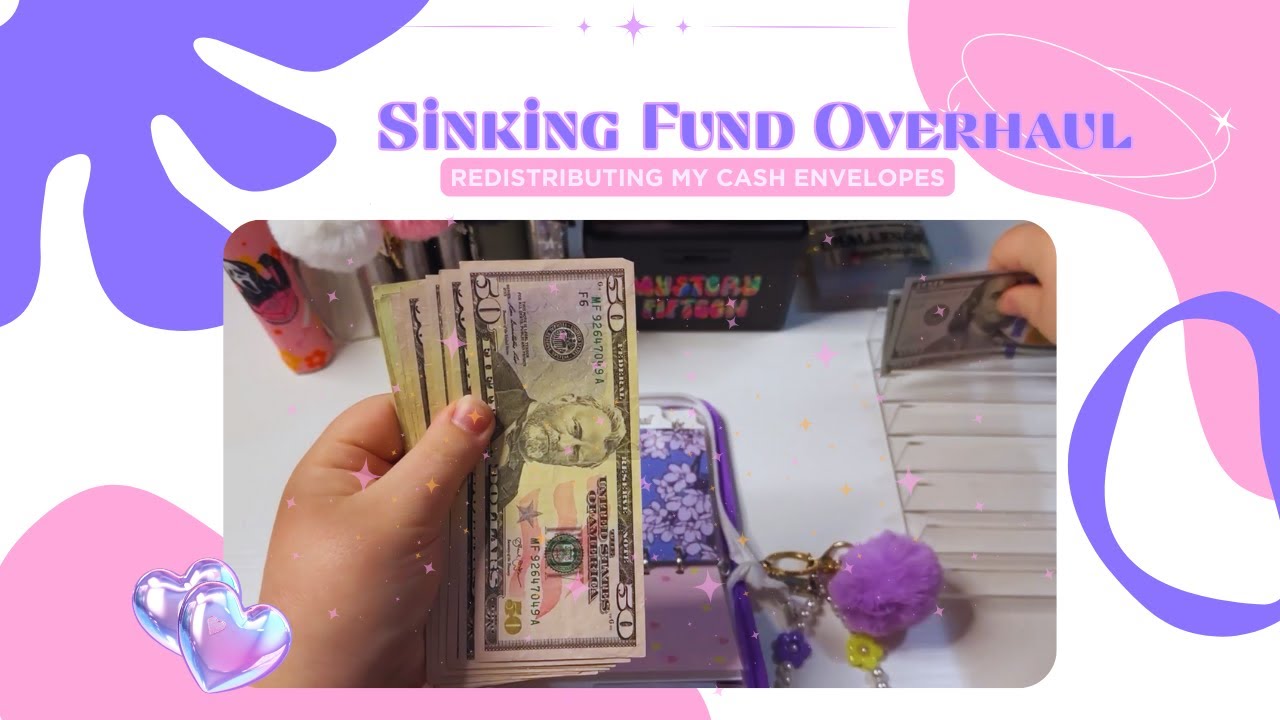 Sinking Fund Redistribution!┃Blooming Budgets #budgeting #cashstuffing