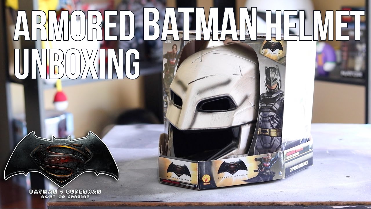 Armored BATMAN Helmet Unboxing | Review - Rubies Batman Helmet