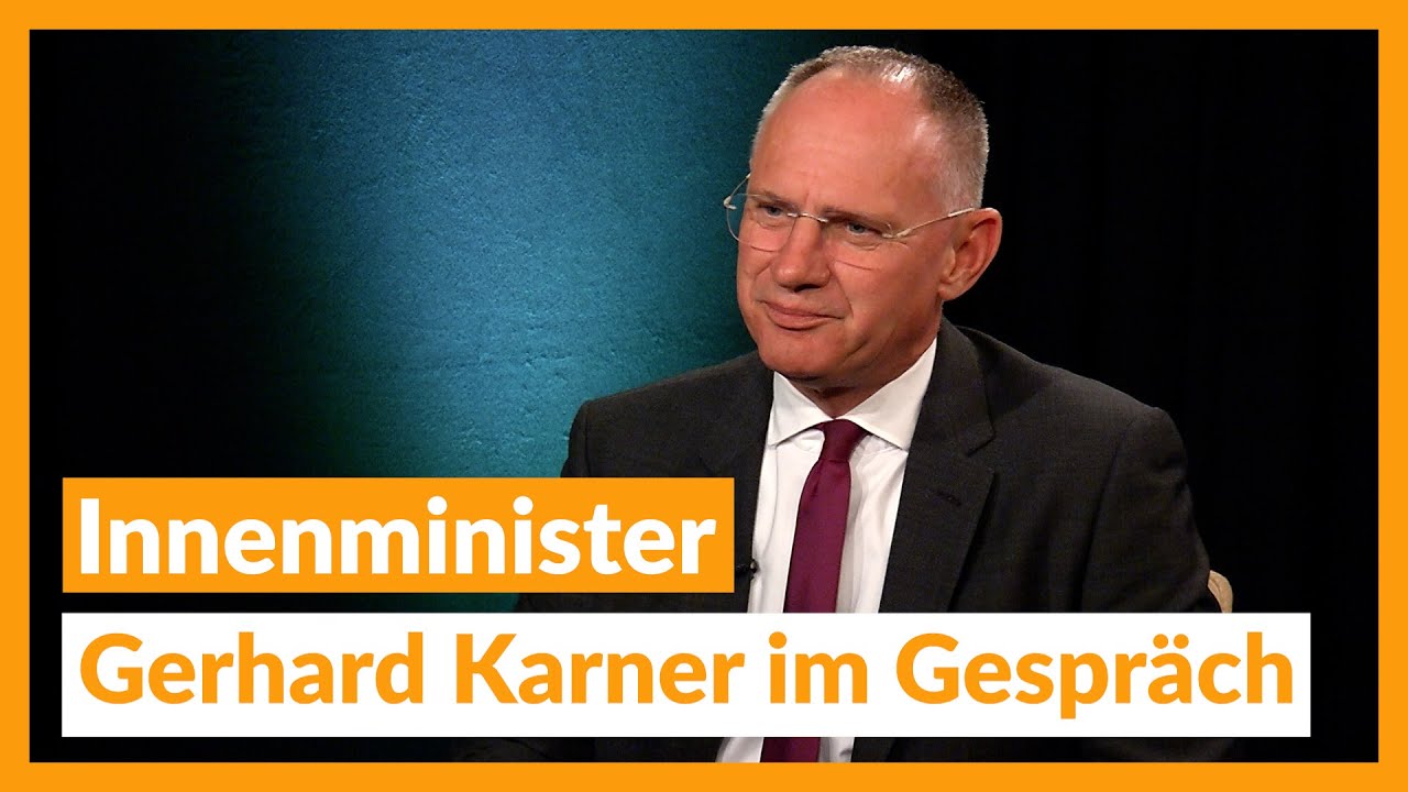 Innenminister Gerhard Karner im Gespräch