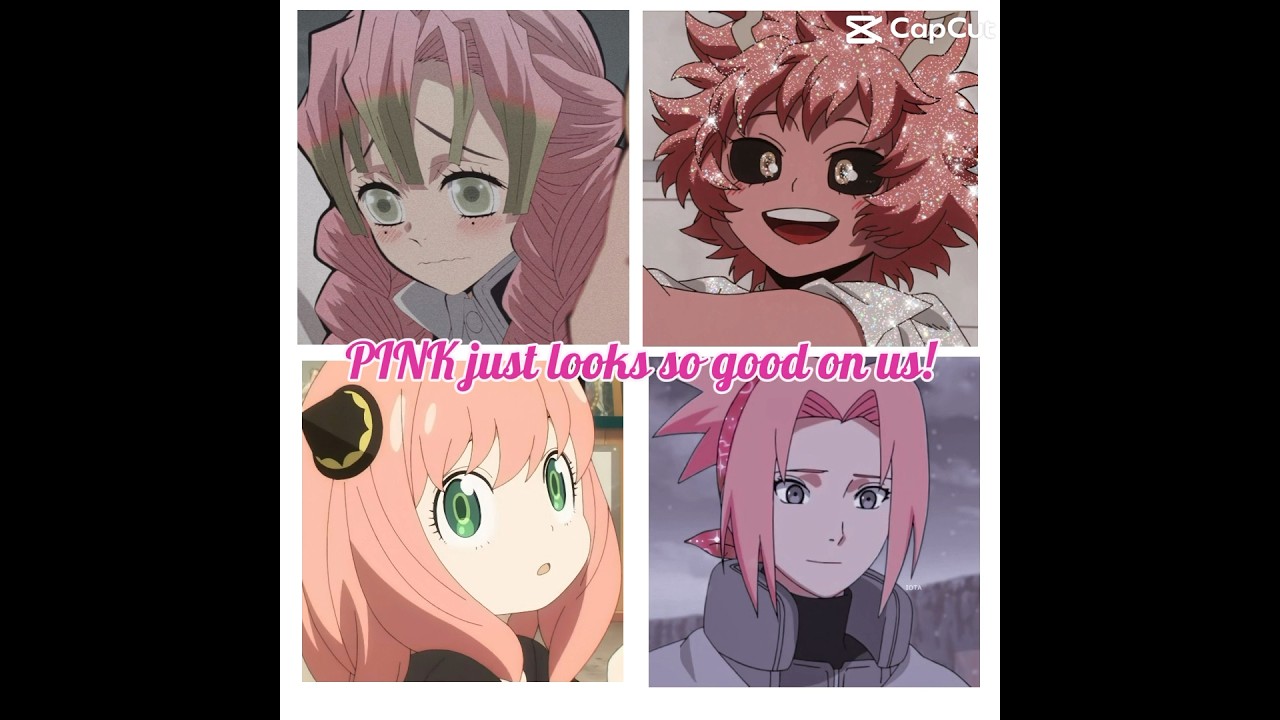 Pink anime girls edit 💕🌸🎀#animeedit #pink #anime