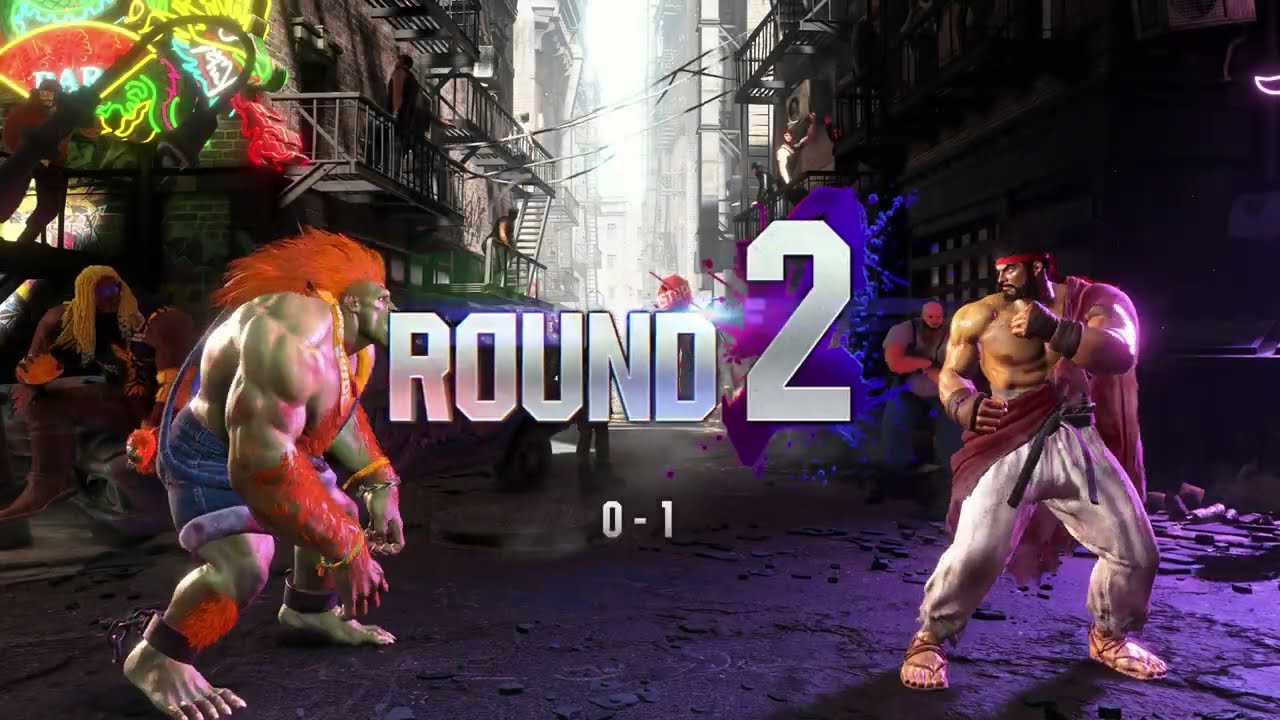 Blanka VS Level 8 CPU Ryu - Street Fighter 6