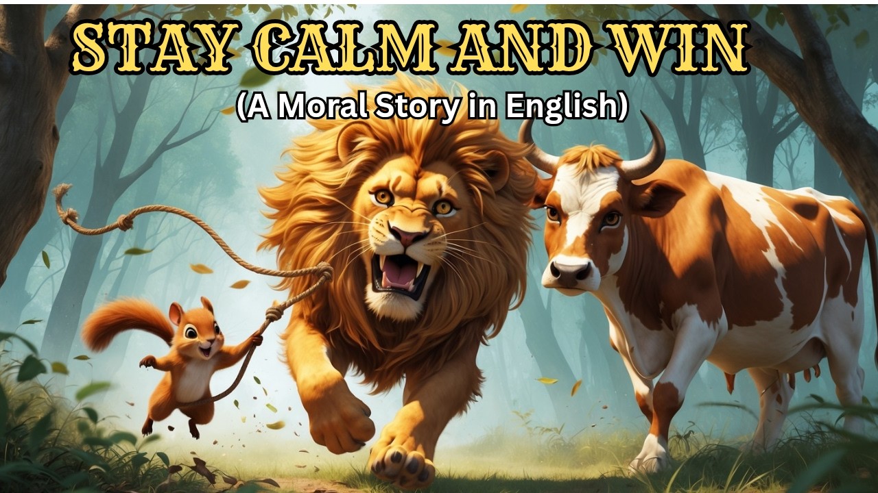 The Power of a Calm Mind | How a Cow Outsmarted a Lion | Moral Story in English