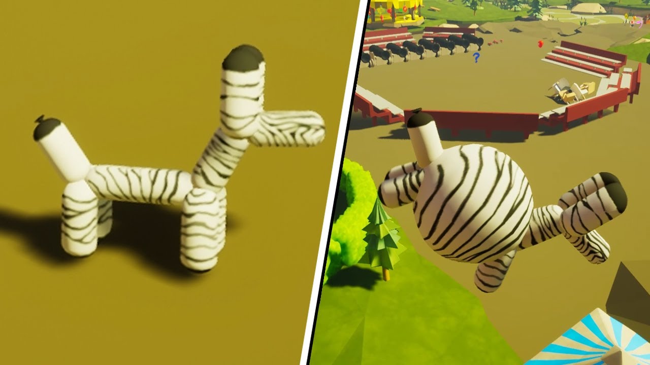 O CACHORRO FEITO DE BALÃO VIROU UMA ZEBRA!!