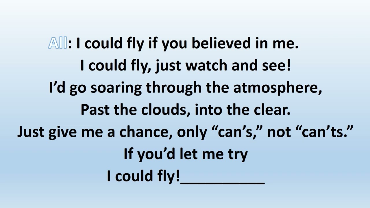 I Could Fly! By john Jacobson and John Higgins