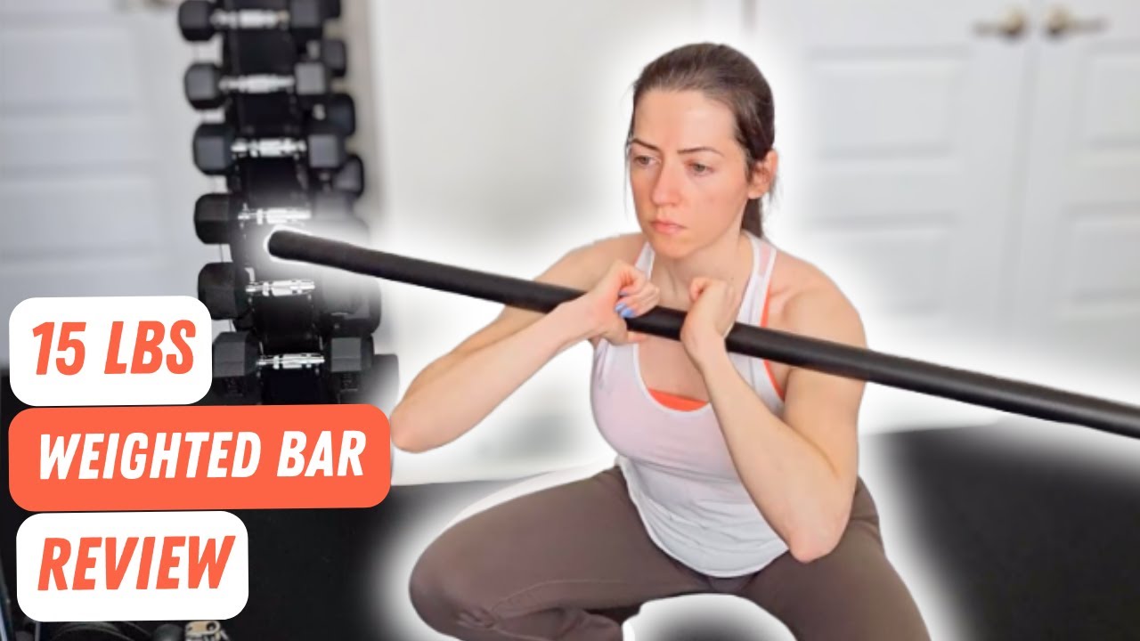 15 lb Weighted Bar from Yes4All - Exercises for Upper and Lower Body