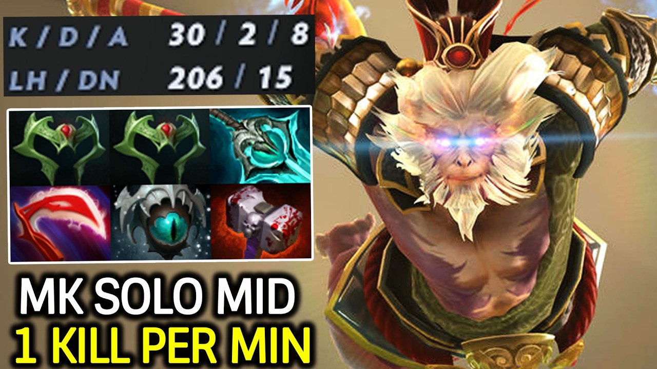 Monkey King Mid No Mercy – 1 убийство в минуту, режим Бога в Dota 2