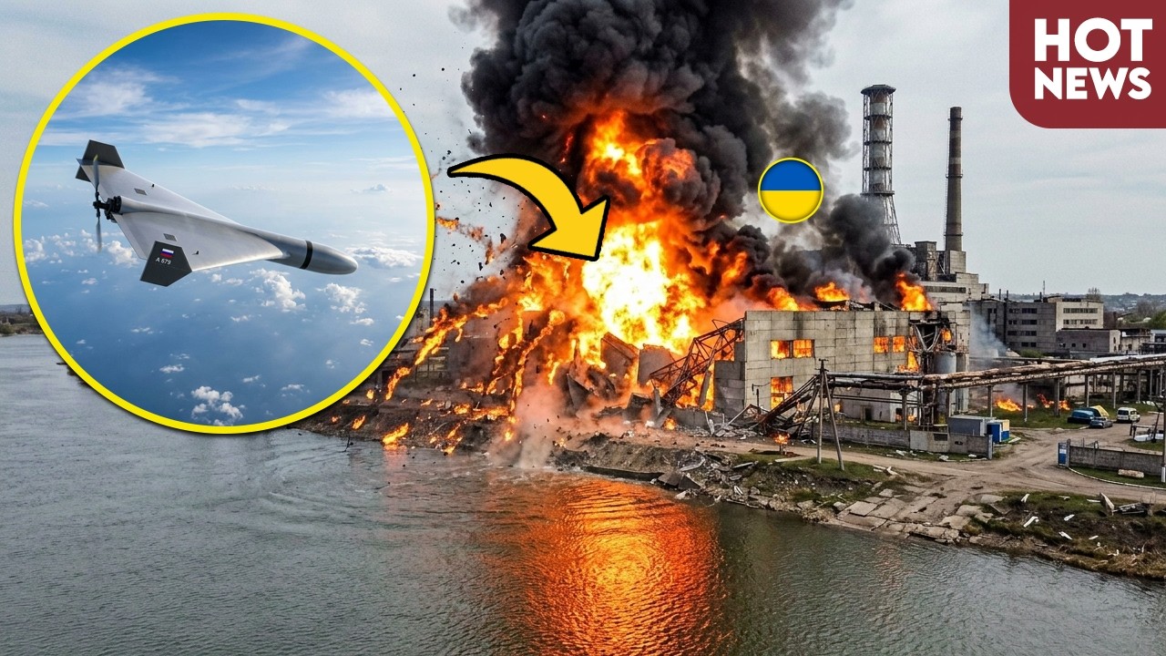 Россия нанесла удар по украинскому нефтехранилищу в Днепропетровске, авиаудар Geran был направлен...