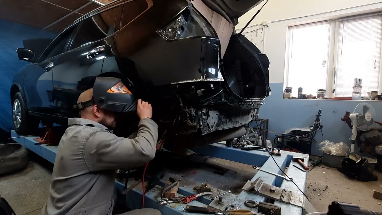 NISSAN ROGUE | рихтовка | #crumpl | #bodyrepair | #кузовнойремонт