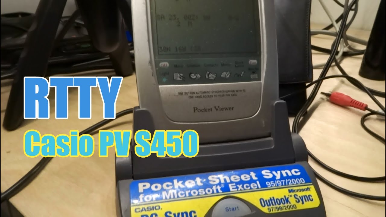 Casio PV S450 Pocket Viewer mit/with Tono Theta 777 RTTY Decoder dekodieren Seewetterbericht