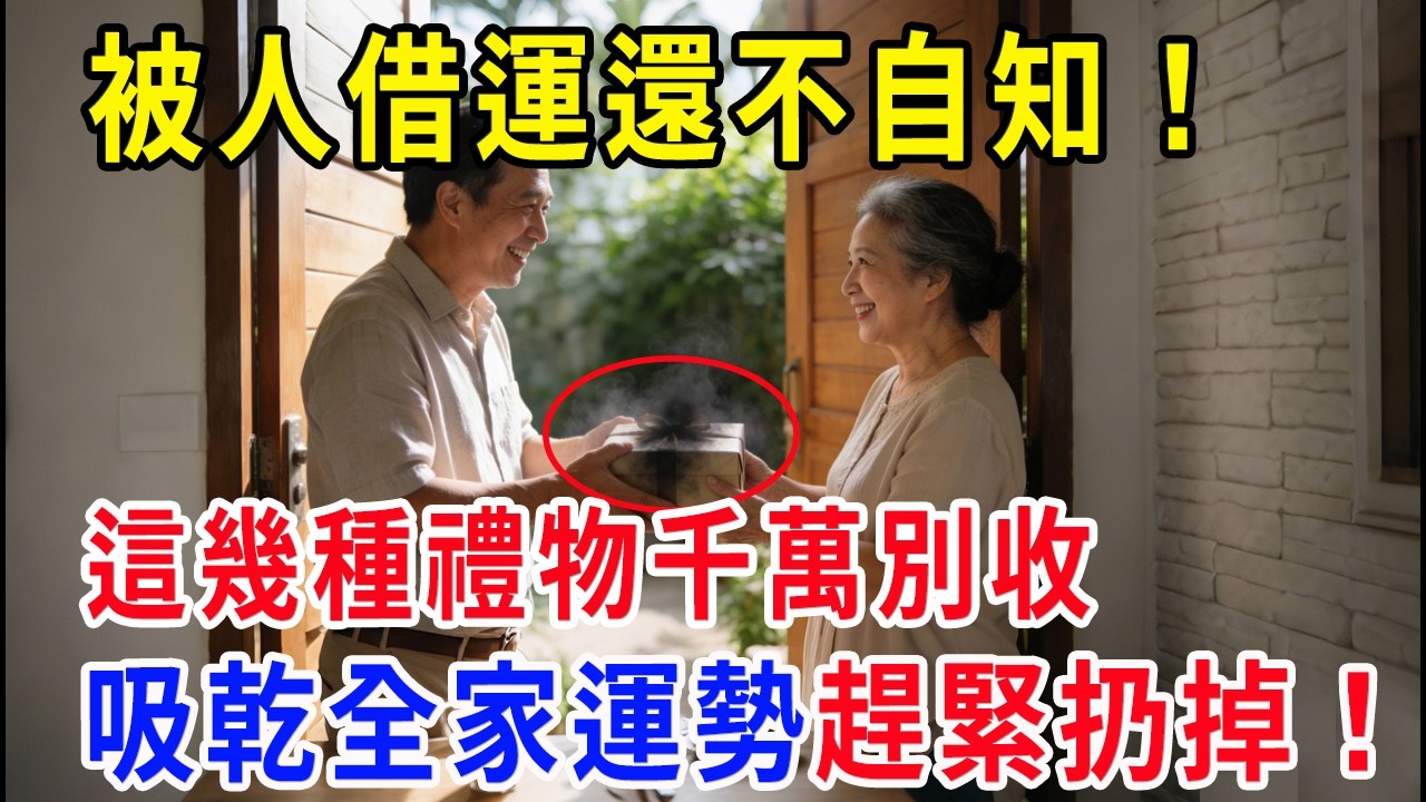 警告：這幾種禮物千萬別收！你收的不只是禮物，這是別人在找「替死鬼」，趕緊扔掉！