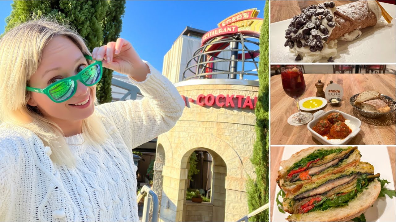 Disney Springs Hidden Speakeasy - Enzo's Hideaway Tunnel Bar NEW 2022 Weekend Lunch Menu & Drinks!