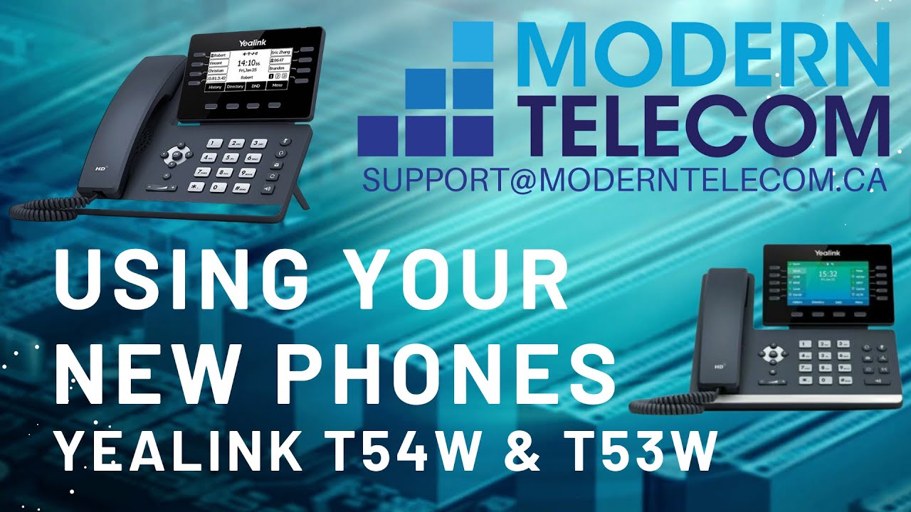 Modern Telecom Training on the Yealink T53 and T54 Desk Phone