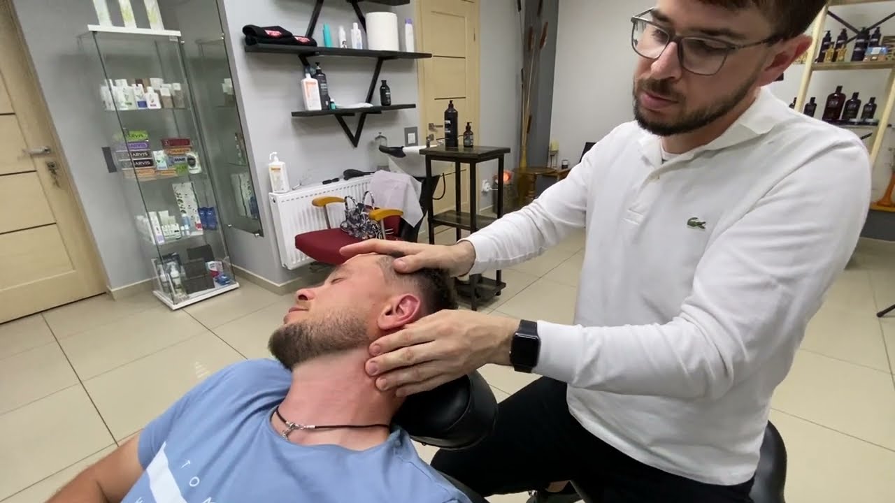 ASMR head massage in Ukraine 🇺🇦