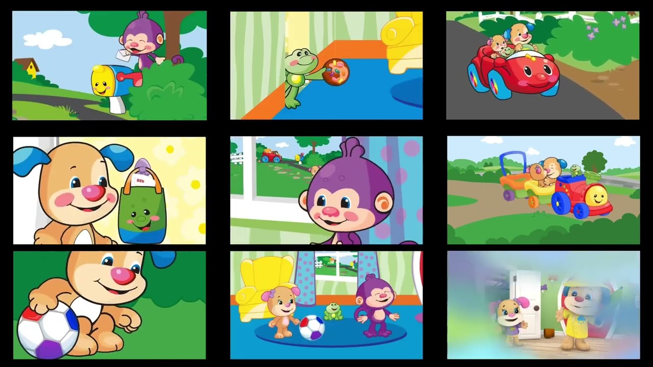 All 9 laugh and learn episodes at the same time