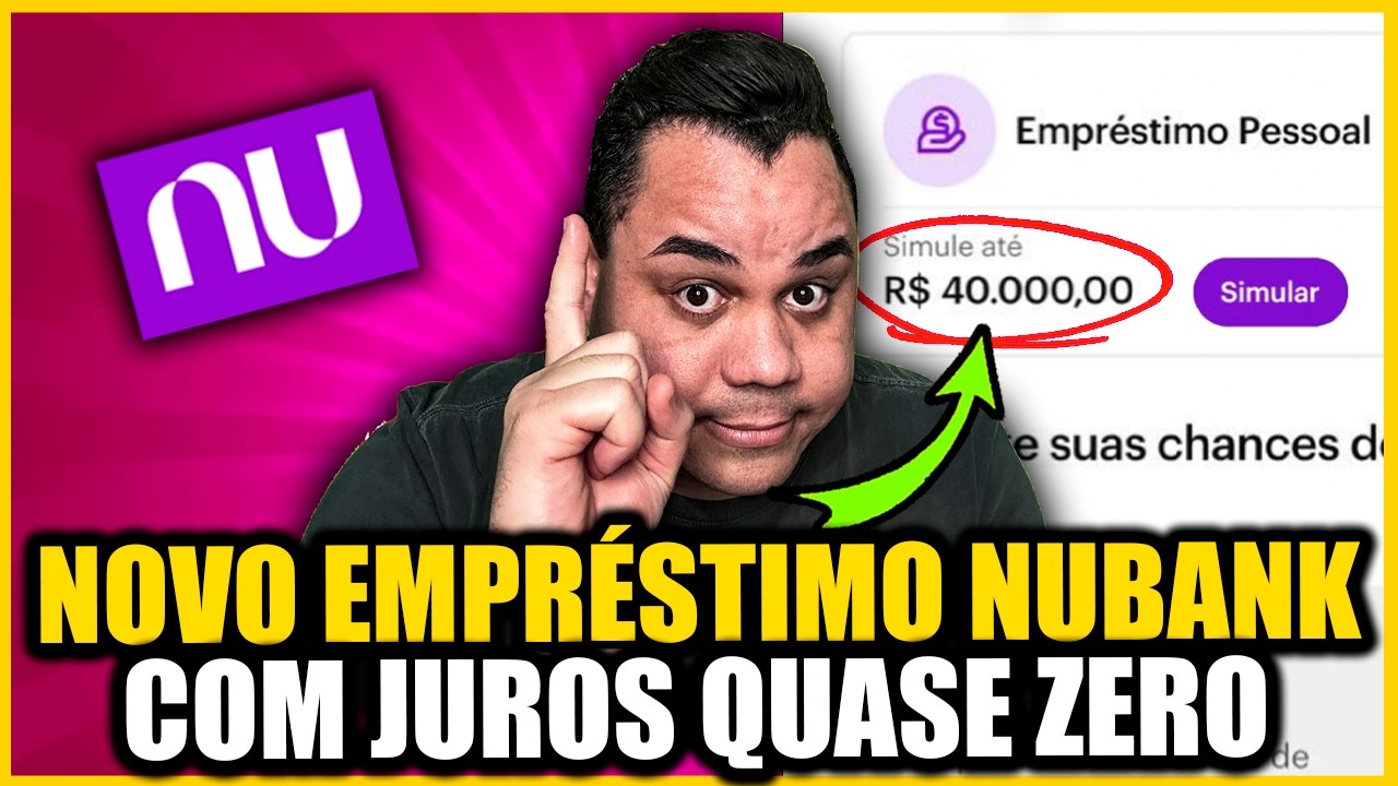VEJA O NOVO EMPRÉSTIMO DO NUBANK COM JUROS BAIXO LIBERADO PARA TODOS ATÉ NEGATIVADOS