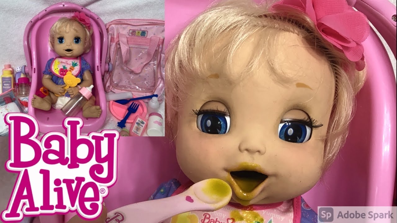 HUGE Baby Alive 2006 Soft Face Doll and Accessories Box Opening, Review, & First Feeding